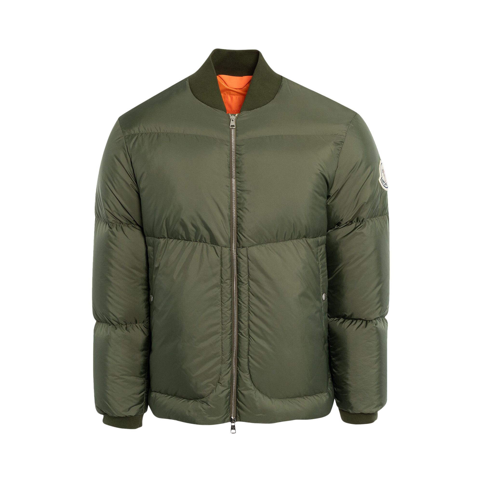 Moncler olive online green jacket