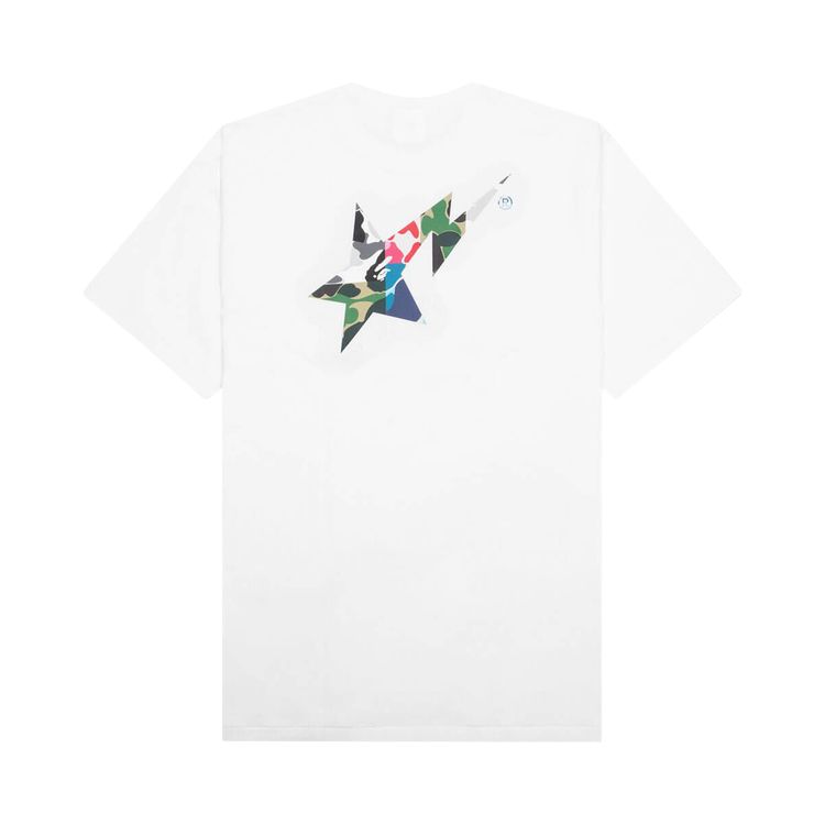 BAPE ABC Camo Crazy Bape Sta Logo Tee White