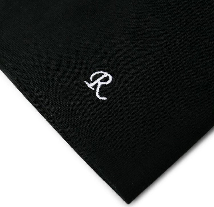 Raf Simons R Embroidered Collar Scarf Black