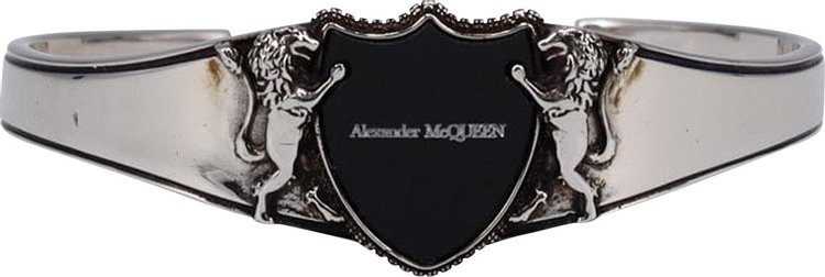 Alexander McQueen Shield Bracelet Silver