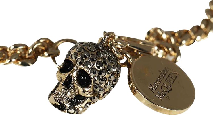 Alexander McQueen Skull Bracelet Gold