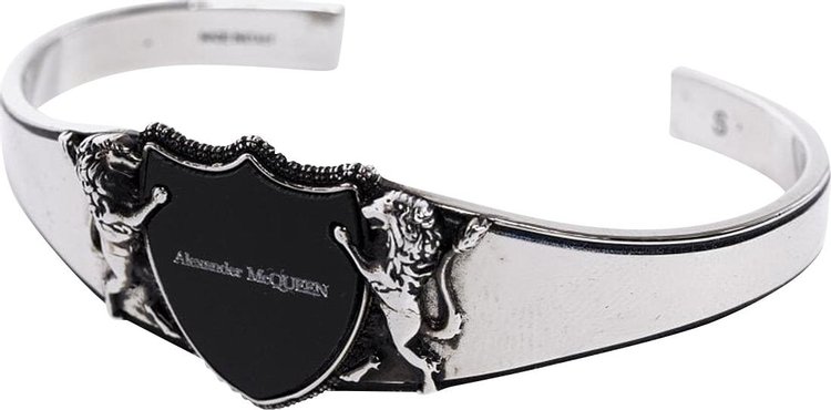 Alexander McQueen Shield Bracelet Silver