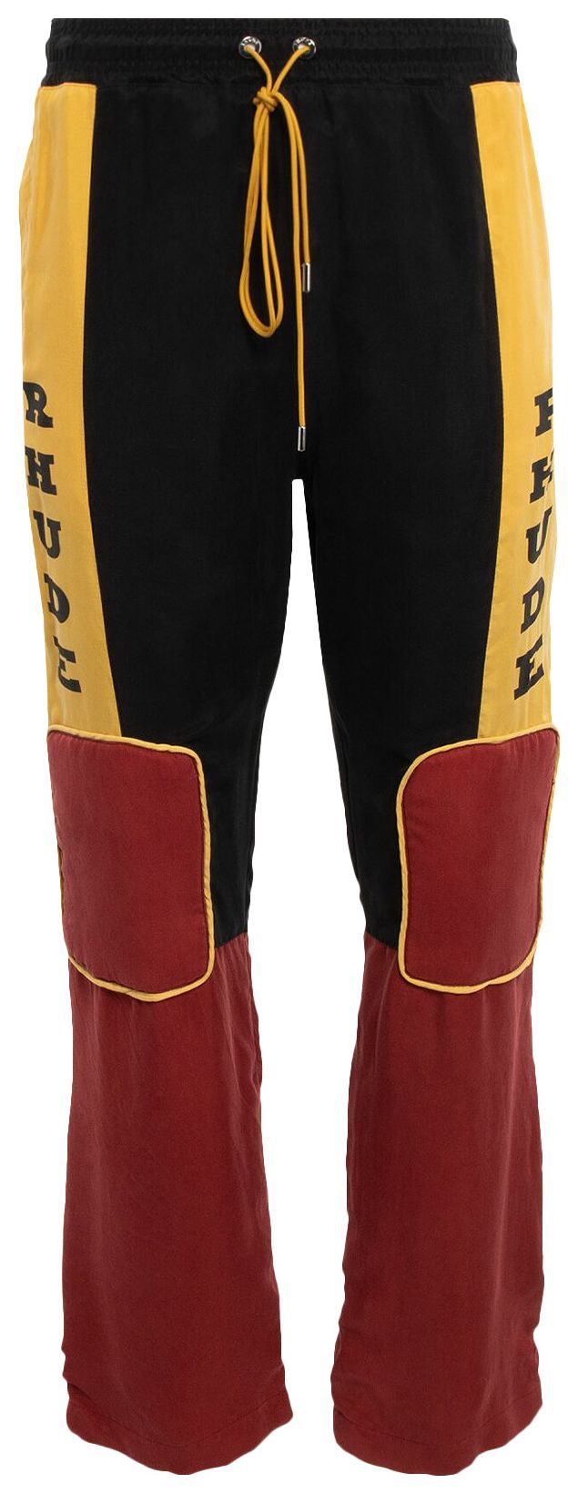 Rhude Rally Pant BlackMustardMaroon