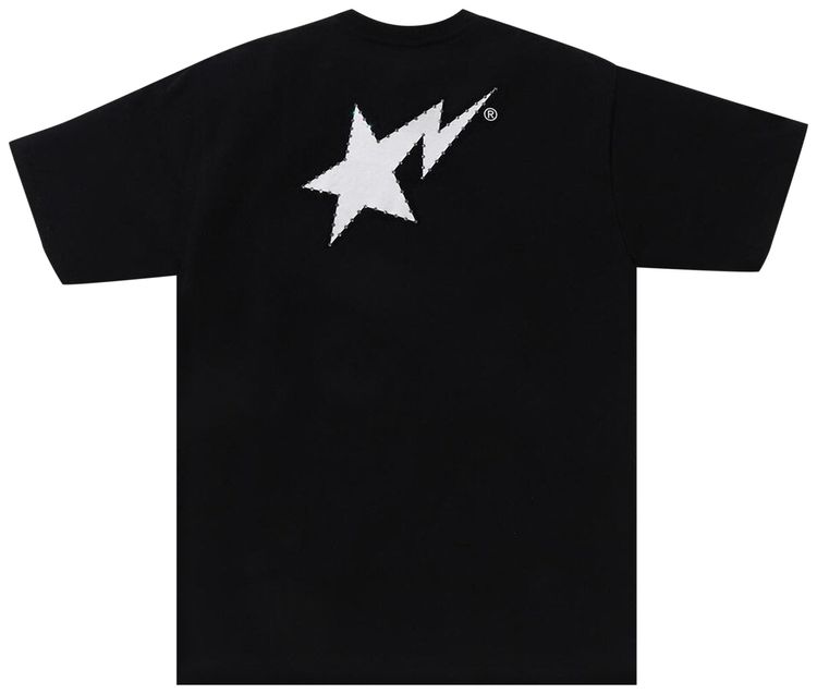 BAPE Crystal Stone Bape Sta Logo Tee Black