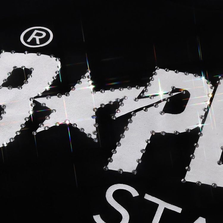 BAPE Crystal Stone Bape Sta Logo Tee Black