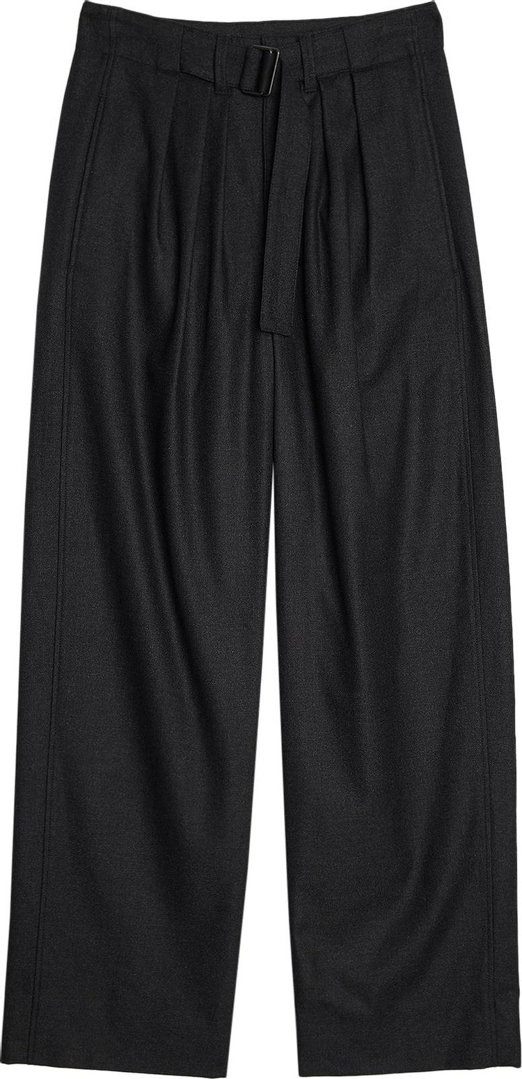 Lemaire Belted Cropped Pants AntraciteGrey