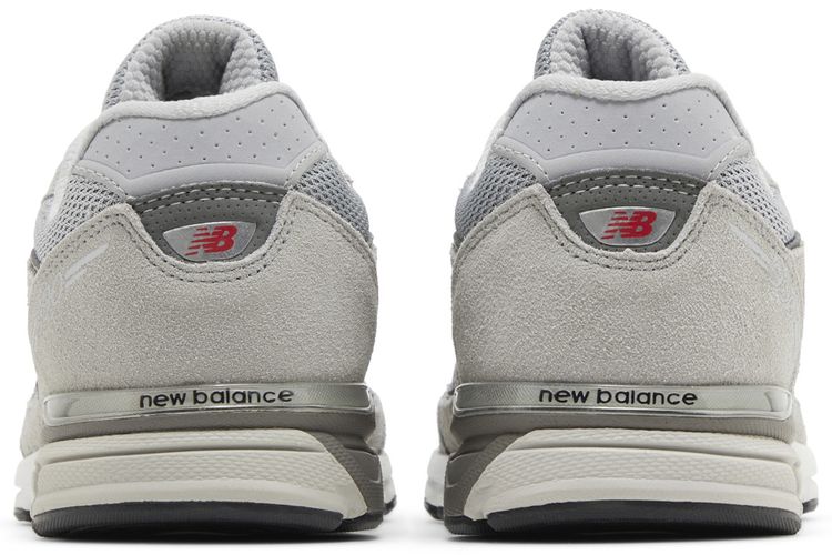 New Balance 990v4 Big Kid Wide Kool Grey Silver Filigree