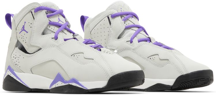 Jordan True Flight GS Base Grey Purple Venom