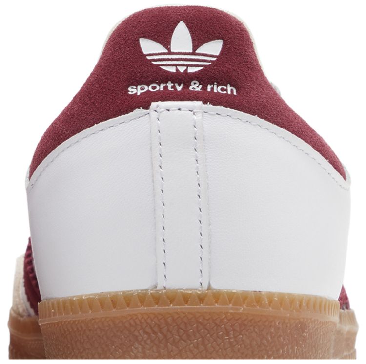 Sporty  Rich x Samba OG White Core Burgundy