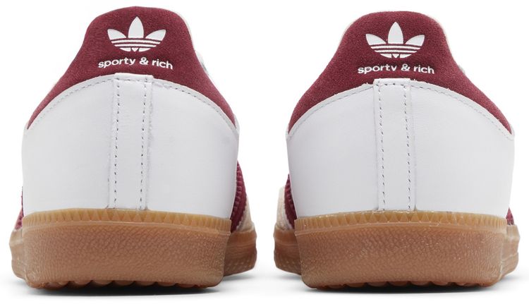 Sporty  Rich x Samba OG White Core Burgundy