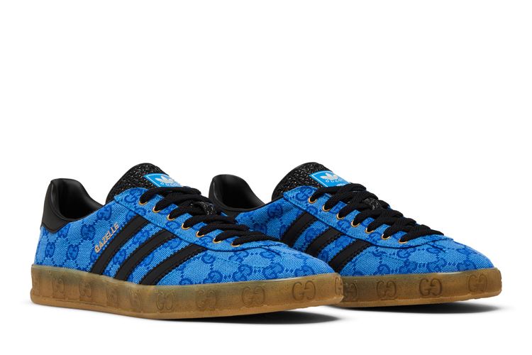 Adidas-Adidas x Gucci Men's Gazelle Sneaker-Men-Blue / Core Black / Blue-M 13 / W 14