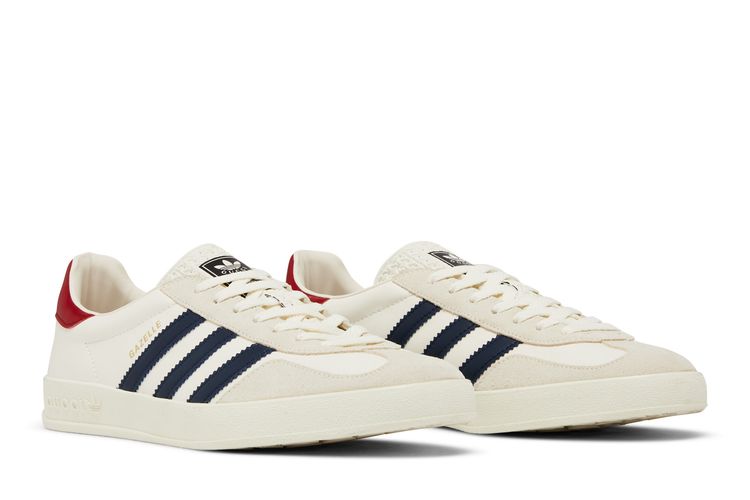 adidas gazelle silver green womens Adidas x Gucci Men's Gazelle White Low Top Sneakers