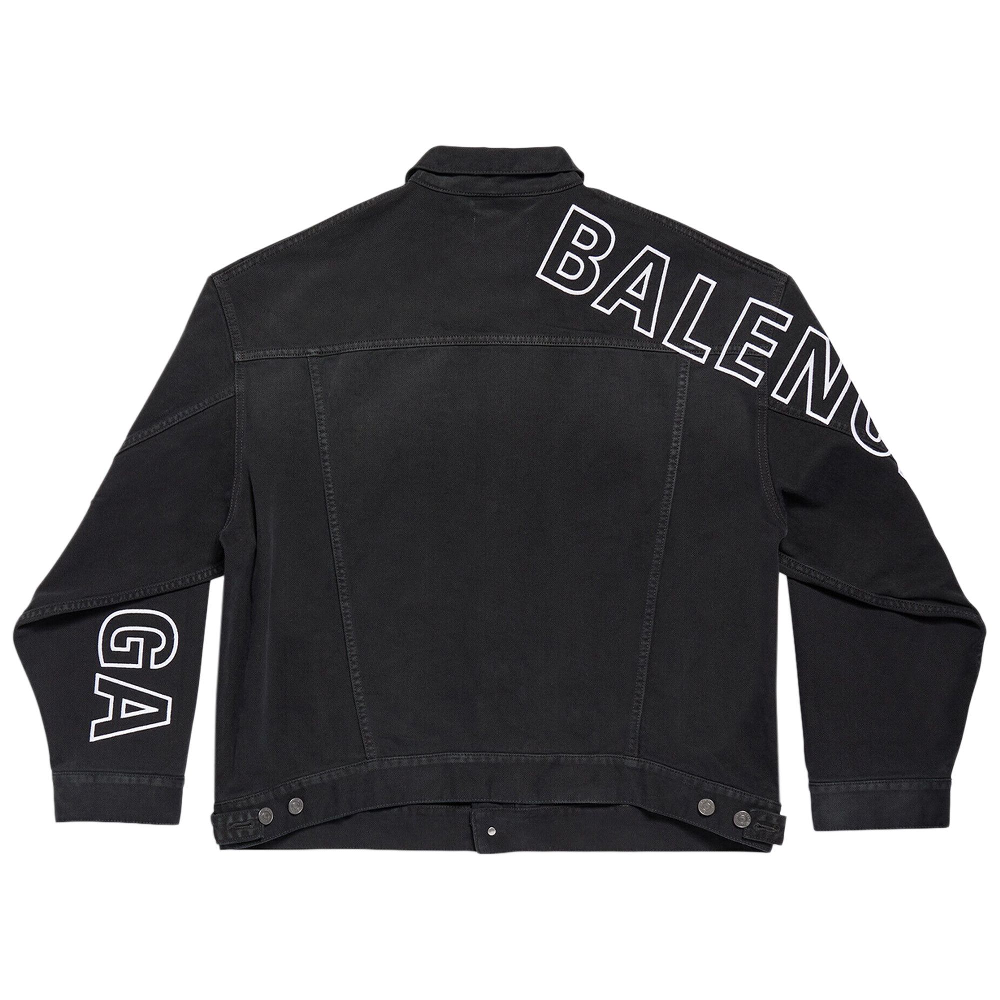 Buy Balenciaga Large Fit Jacket 'Sun Bleached Black' - 767949
