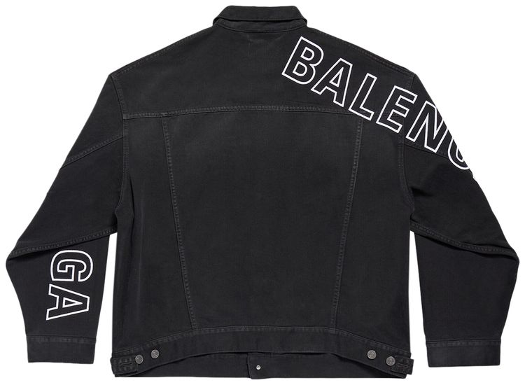 Balenciaga Large Fit Jacket Sun Bleached Black