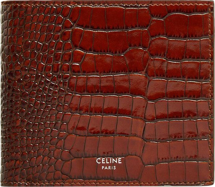 CELINE Bifold Wallet With Coin Compartment 'Brown'