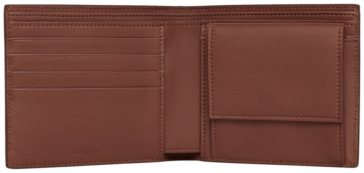 CELINE Bifold Wallet With Coin Compartment Brown
