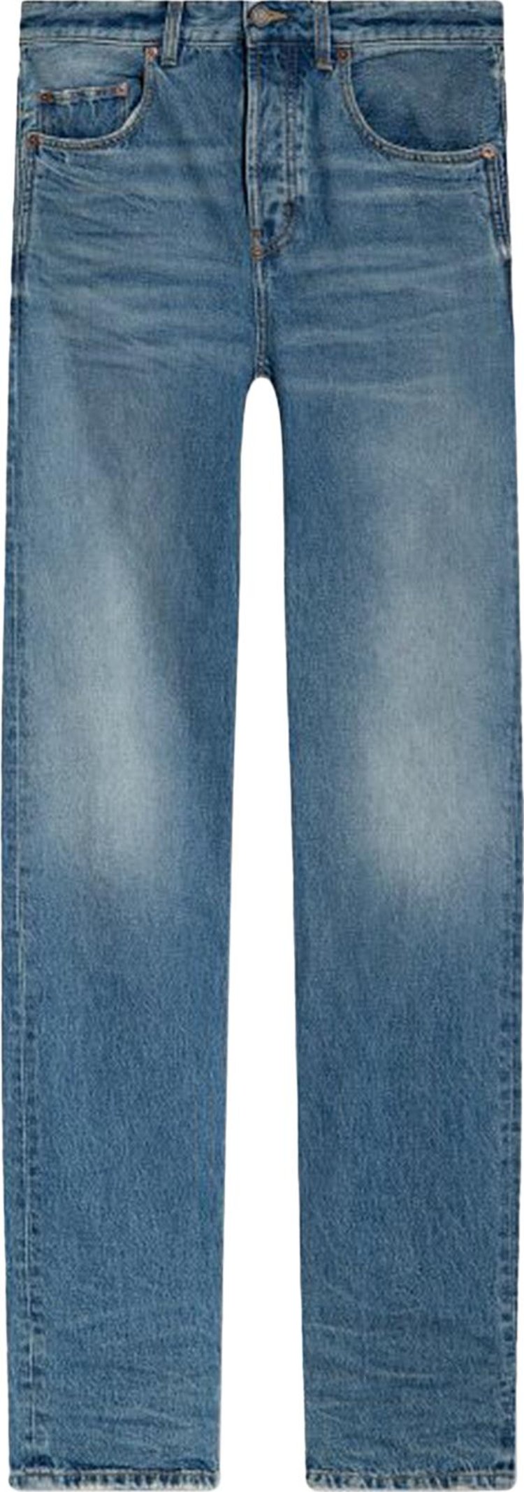 Saint Laurent Long Extreme Baggy Jeans Medium Blue