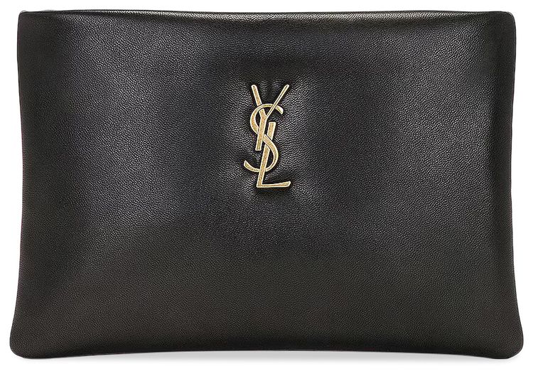 Saint Laurent Small Calypso Pillow Pouch Black