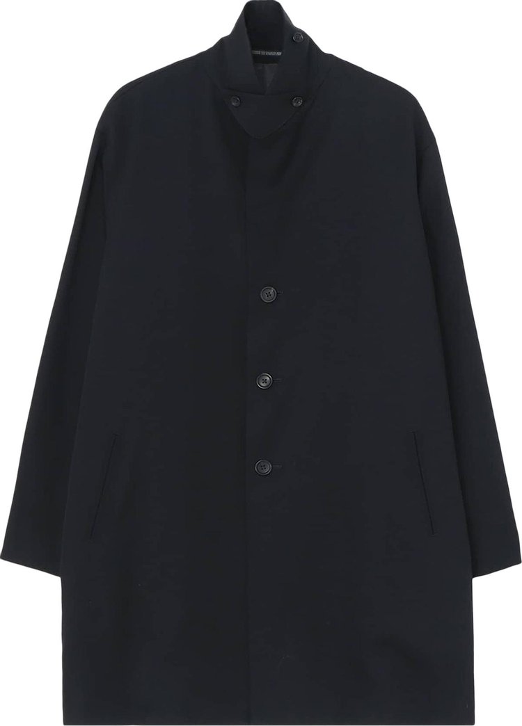 Yohji Yamamoto Pour Homme Tab Attached Shirt Jacket Black