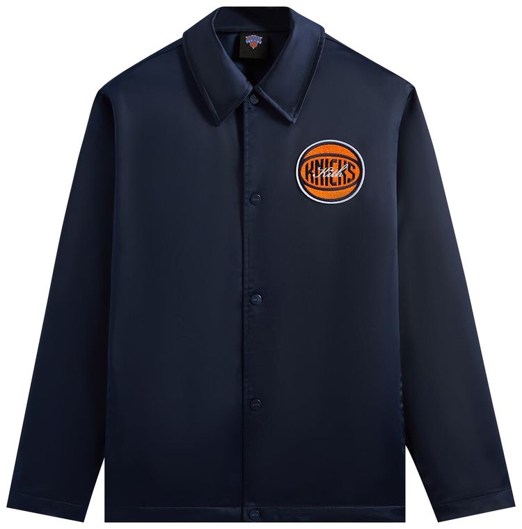 Kith For The New York Knicks Snap Front Coaches Jacket Nocturnal