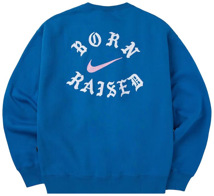 Nike x Born x Raised Crewneck Sweatshirt Blue