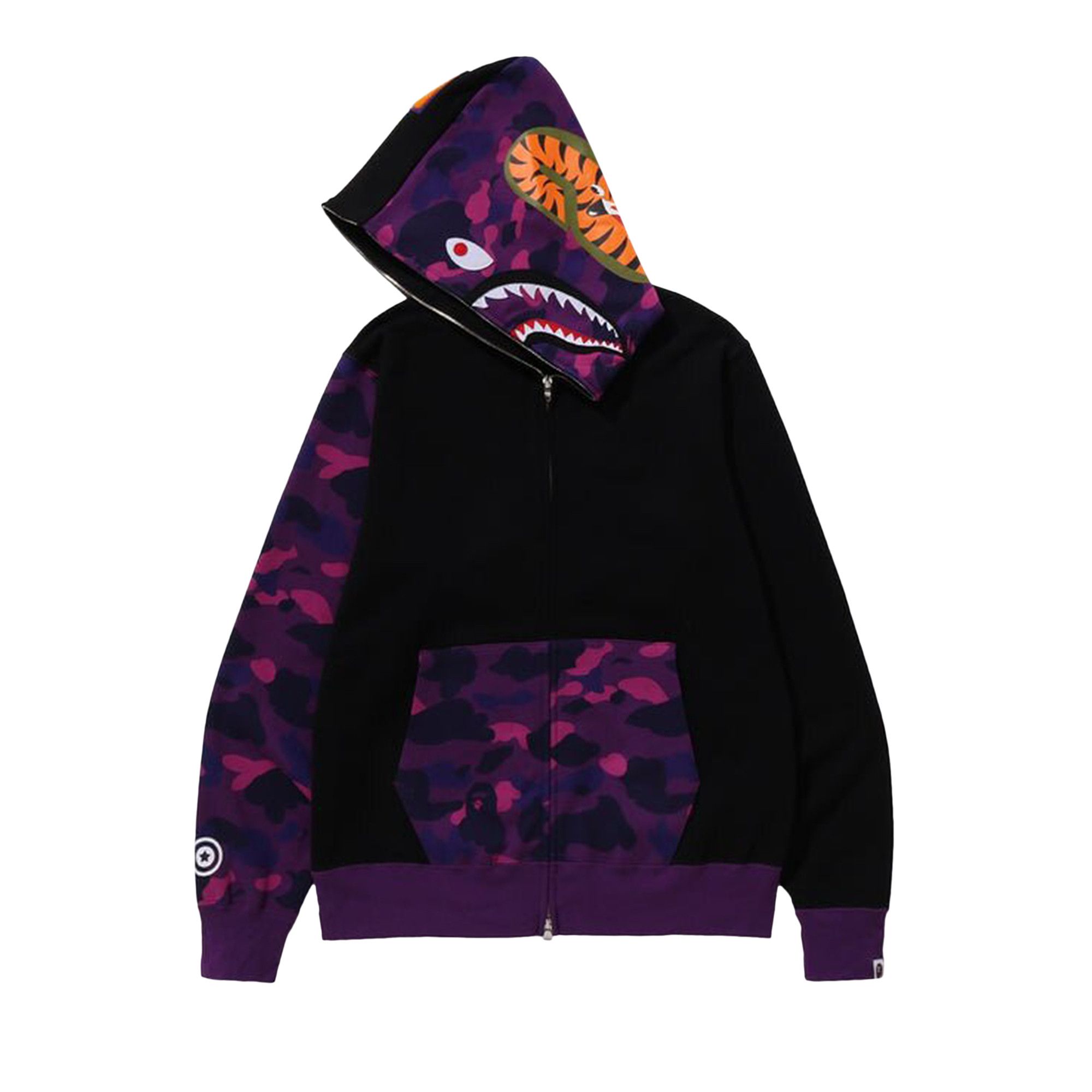 Buy BAPE Color Camo Shark Full Zip Hoodie Purple 1J80 115 010 PURPLE GOAT AU