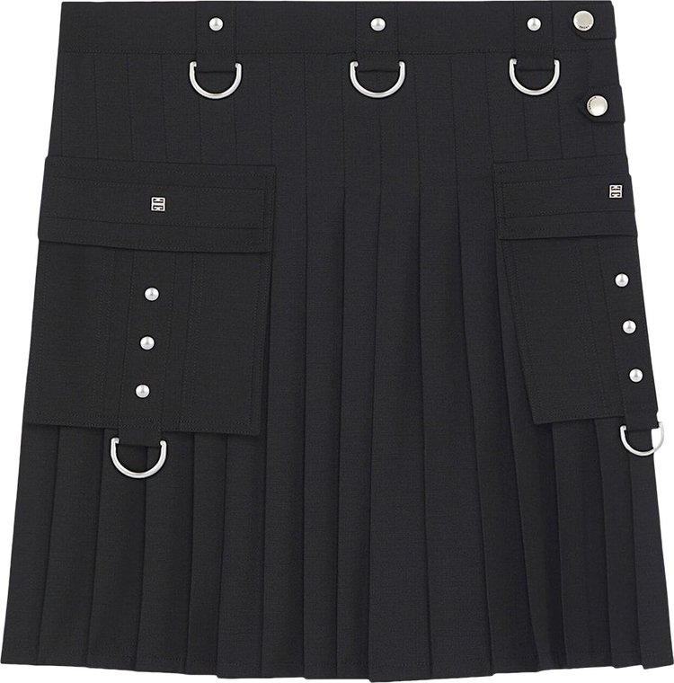 Givenchy Kilted Skirt Black