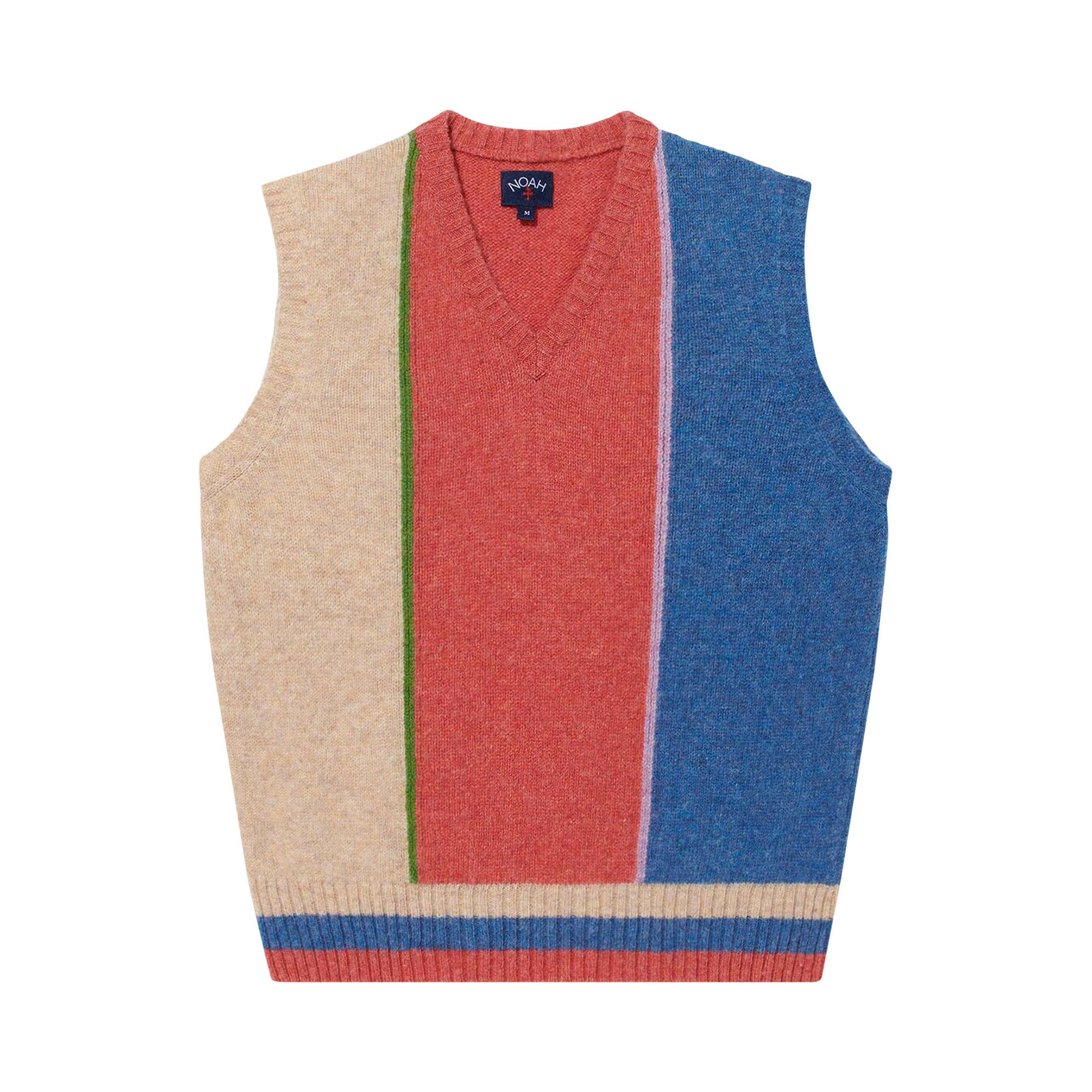 トップス Noah Shetland Sweater Vest Buy Noah Shetland Block Sweater Vest 'Light Multicolor