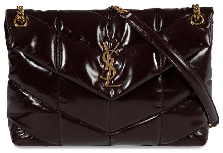 Saint Laurent Puffer Medium Bag Barolo Red