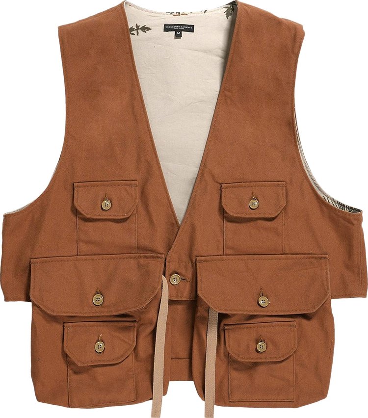 Engineered Garments Fowl Vest 'Brown'