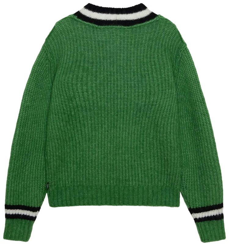 Stussy Mohair Tennis Sweater Green