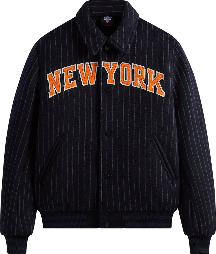 Kith For The New York Knicks Wool Collared Coaches Jacket 'Nocturnal'