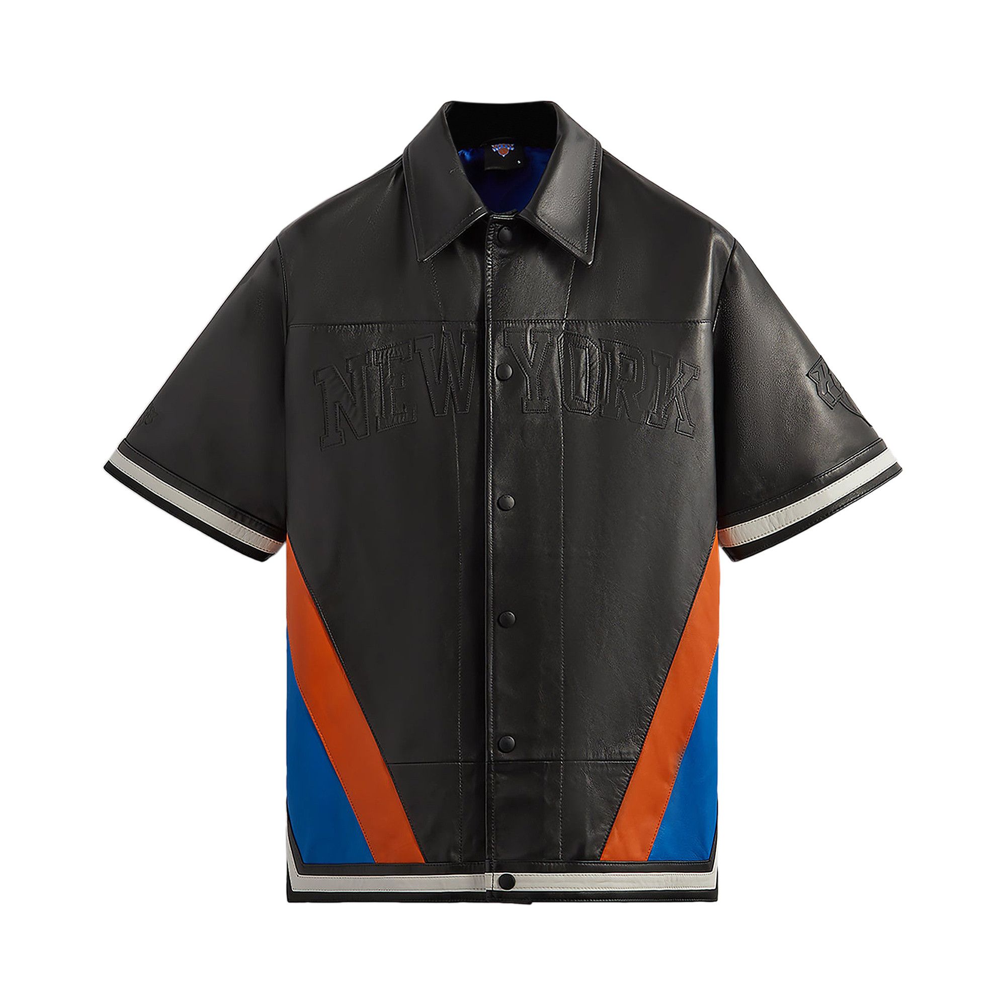 Buy Kith For The New York Knicks Leather Woodpoint Shirt 'Black