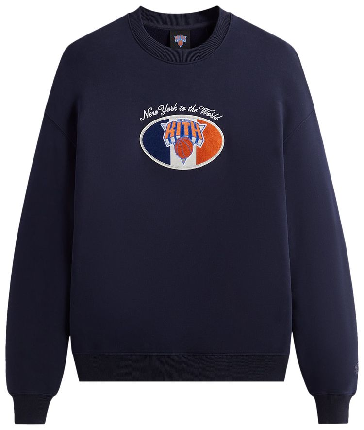 Kith For The New York Knicks NY Insignia Nelson Crewneck Nocturnal