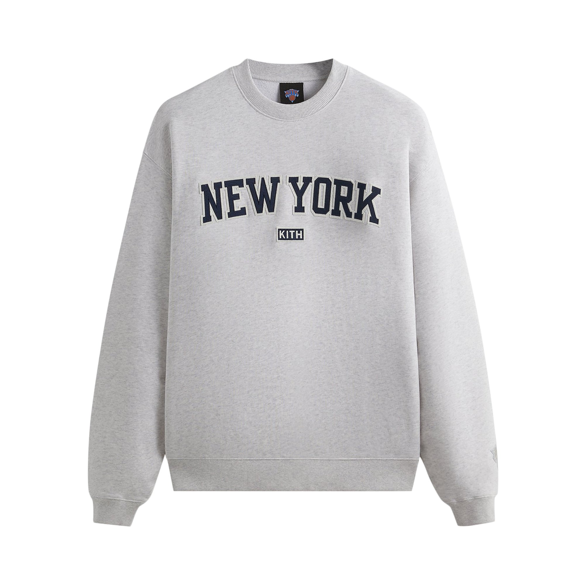 M】 KITH Box Logo Crewneck Heather Grey-