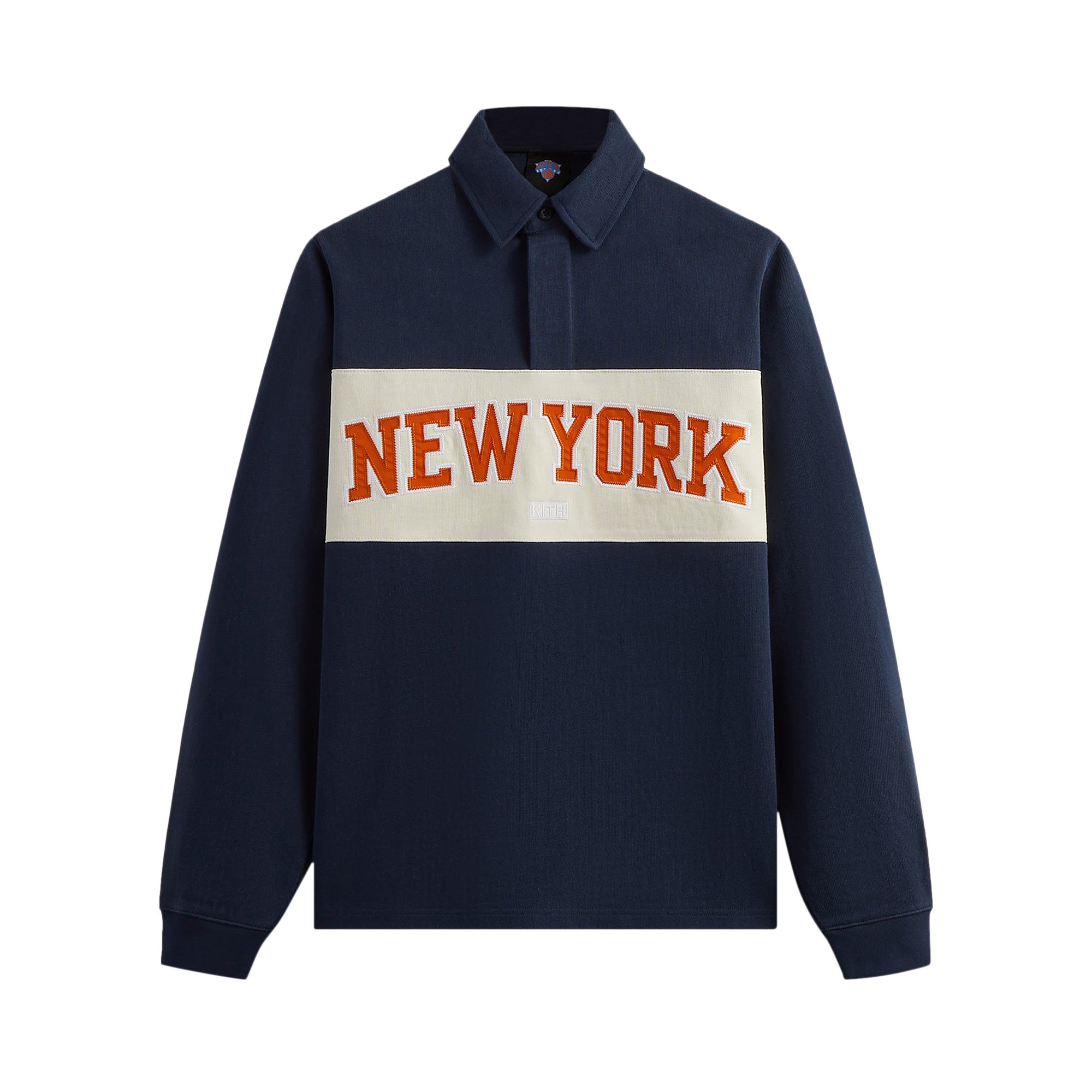 Kith For The New York Knicks Long-Sleeve Rugby Shirt 'Nocturnal'
