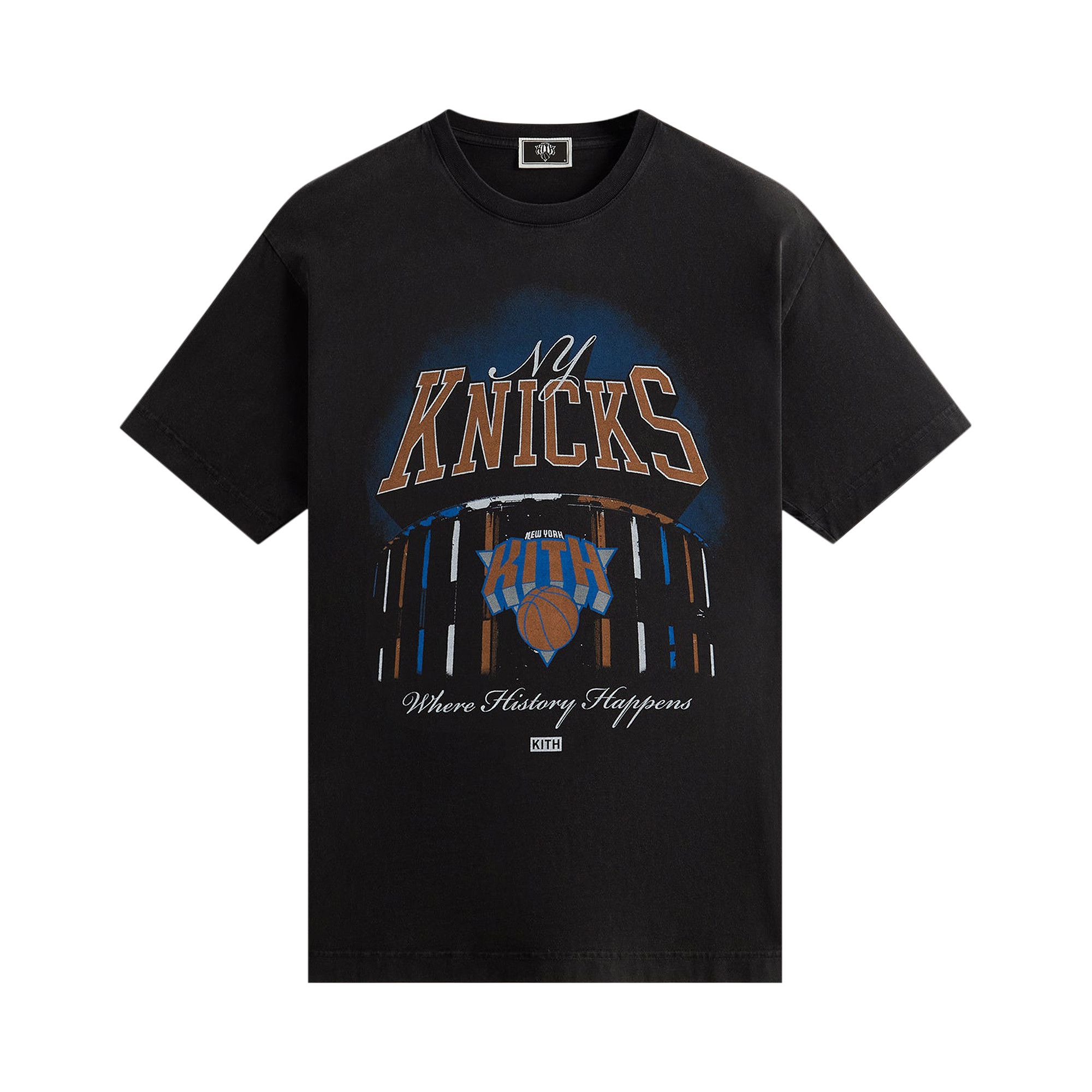 Size xl Kith For The New York Knicks Msg Vintage Tee 'Black'