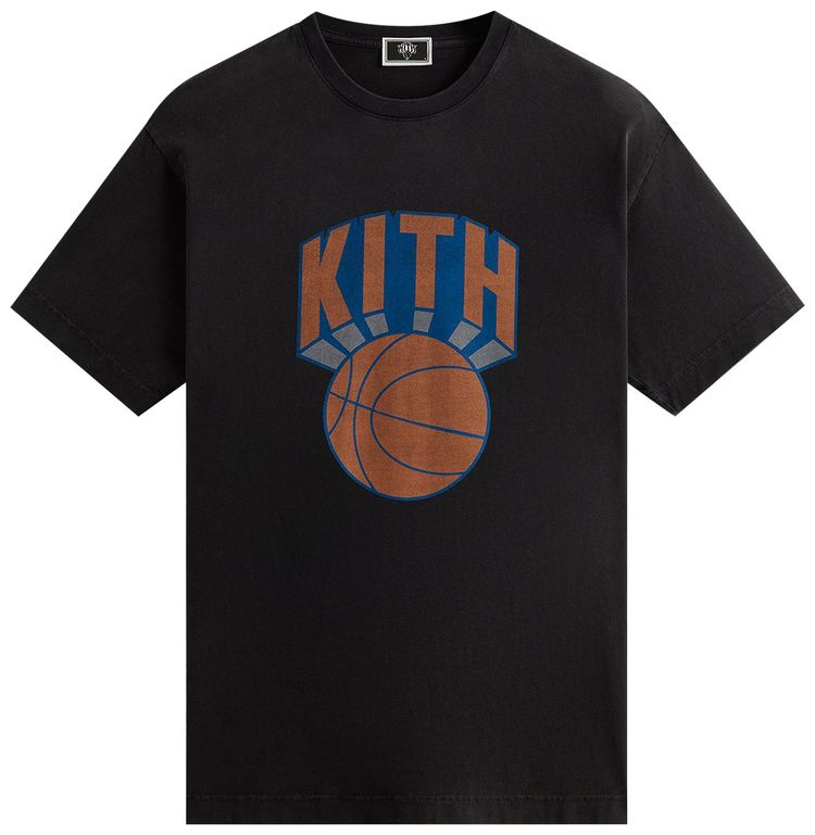 kith & nike for new york knicks tee black
