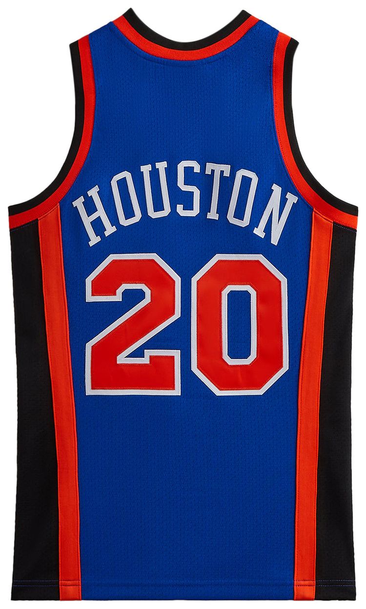Kith And Mitchell  Ness For The New York Knicks Allan Houston Jersey Knicks BlueKnicks Orange