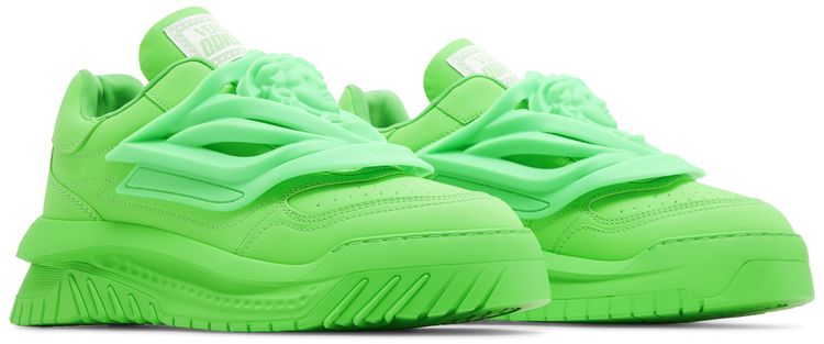 Versace Odissea Caged Rubber Medusa Sneaker Green