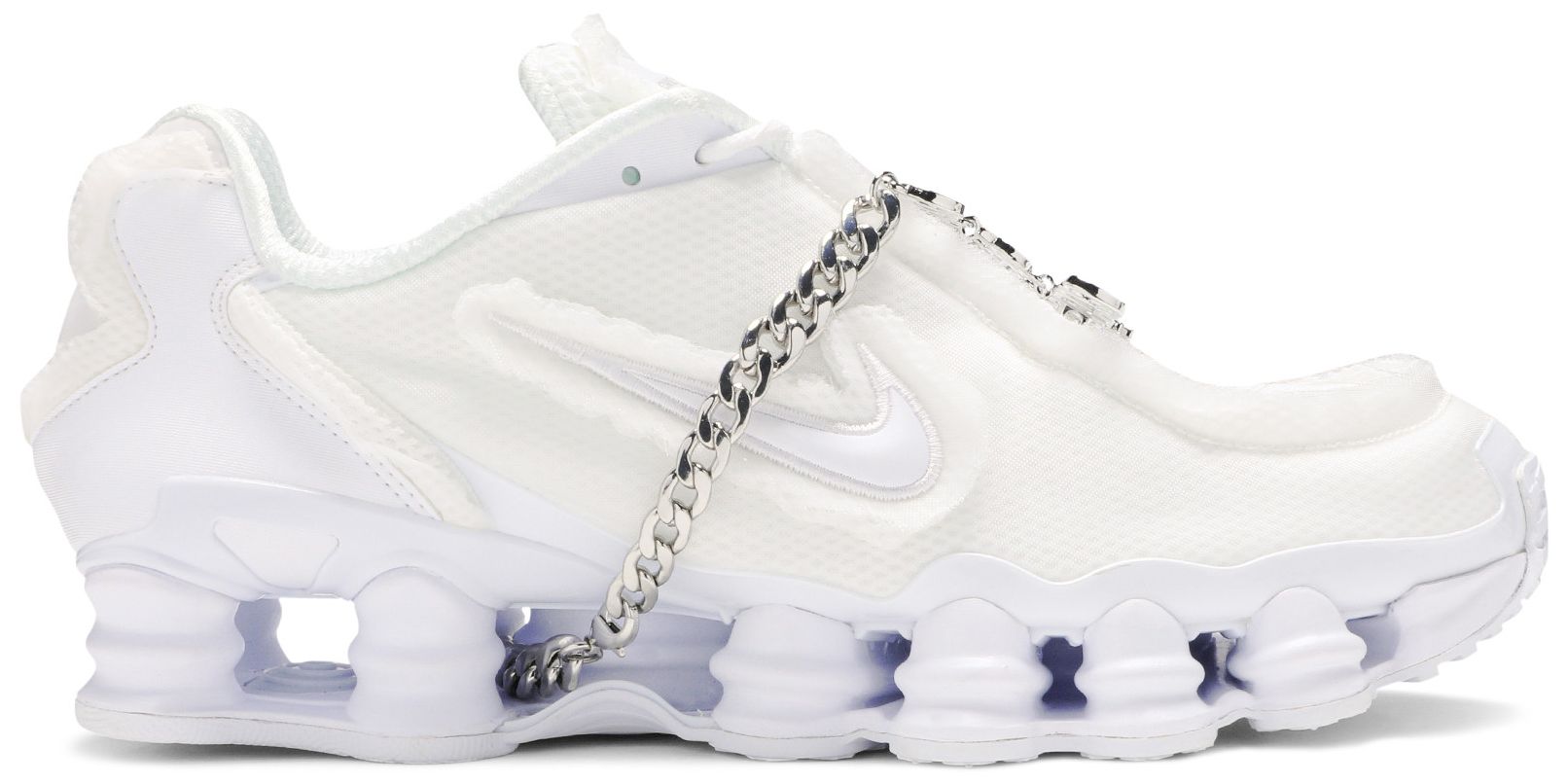 comme des garcons nike shox white