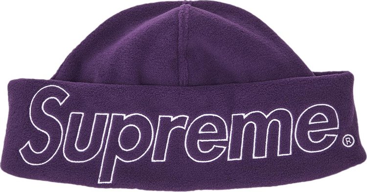 Supreme Polartec Beanie Dark Purple