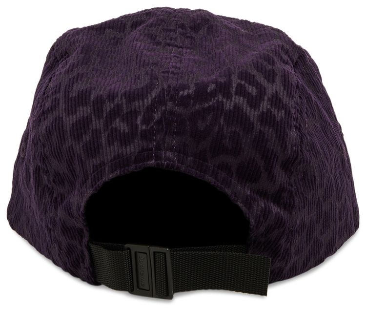Supreme Leopard Corduroy Camp Cap Purple
