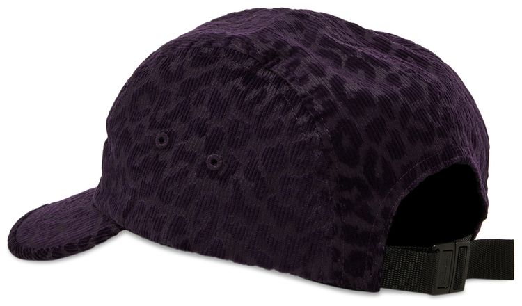 Supreme Leopard Corduroy Camp Cap Purple