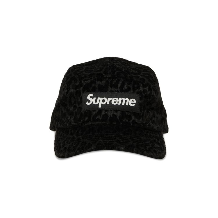 Buy Supreme Leopard Corduroy Camp Cap 
