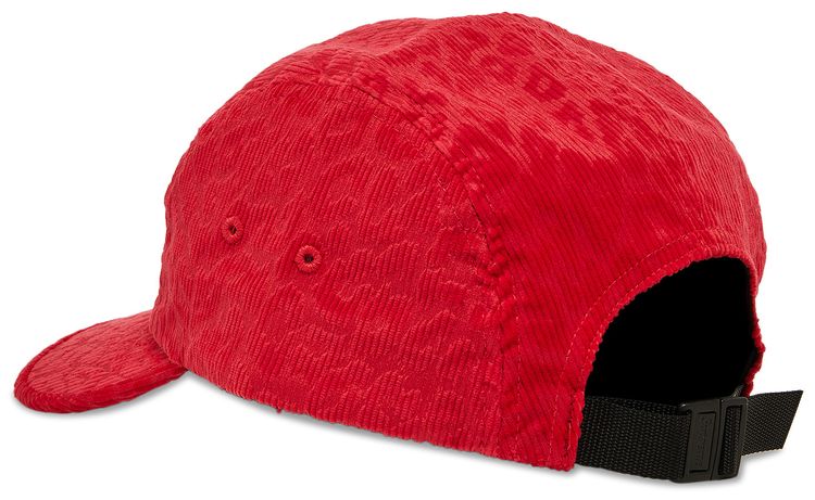 Supreme Leopard Corduroy Camp Cap Red