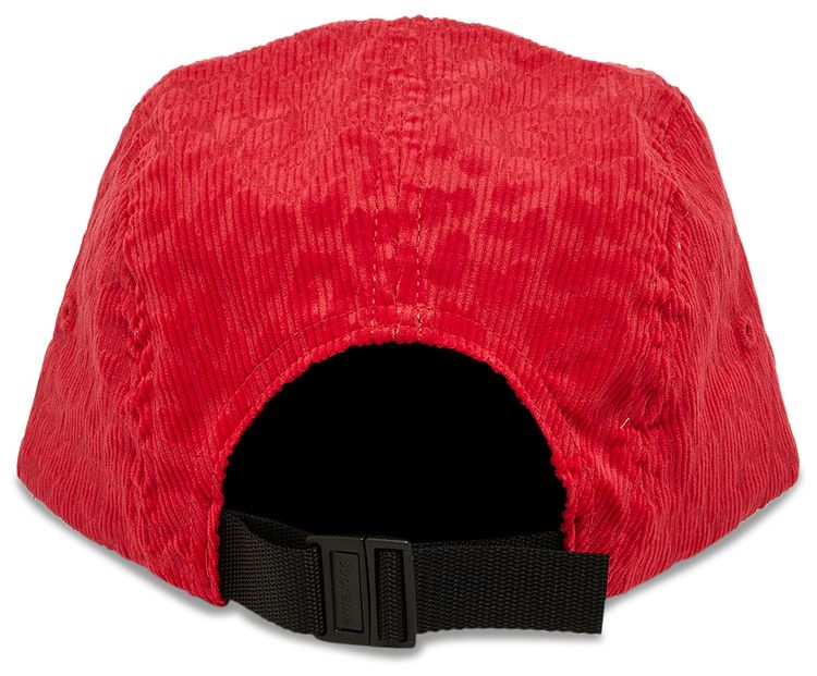 Supreme Leopard Corduroy Camp Cap Red
