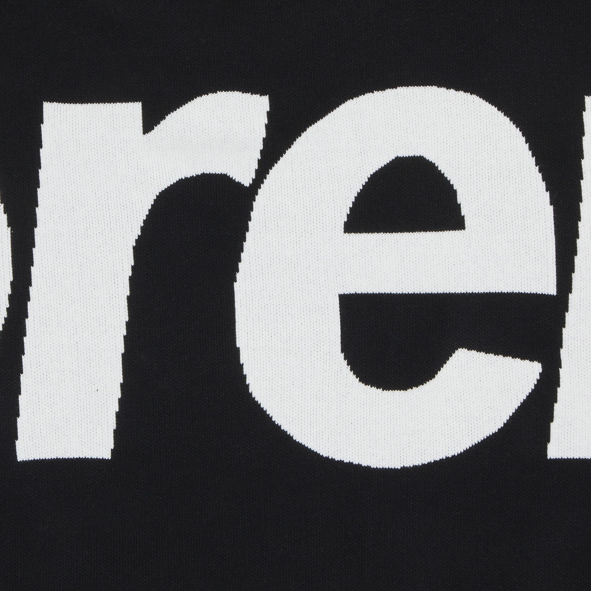 Buy Supreme Big Logo Jacquard Hooded Sweatshirt 'Black Buy Supreme Big Logo Jacquard Hooded Sweatshirt 'Black