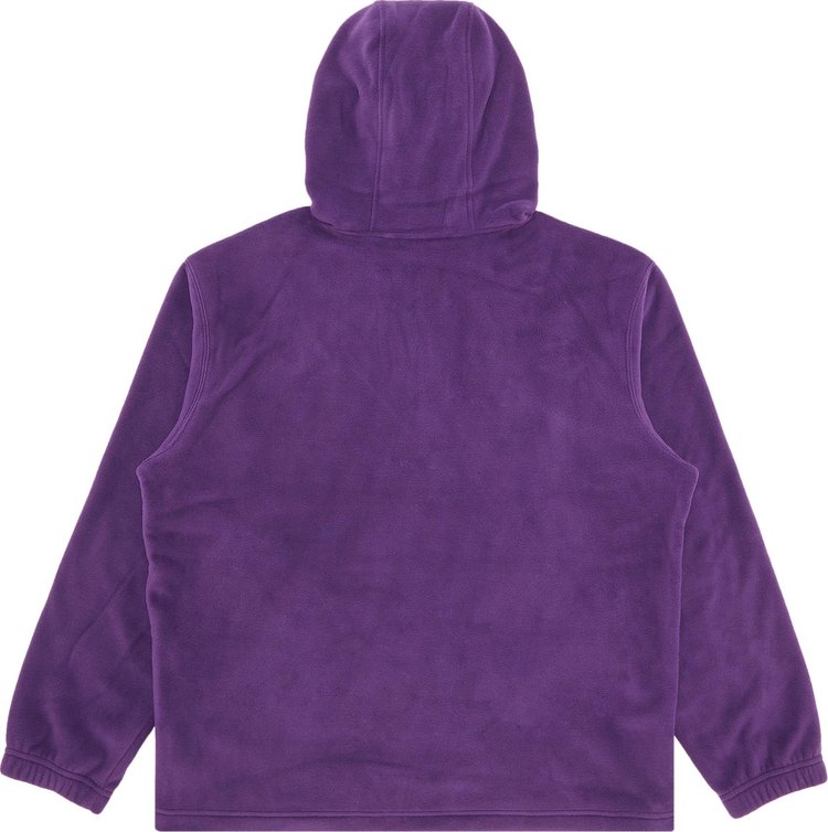 Supreme Polartec Facemask Half Zip Hooded Sweatshirt Dark Purple