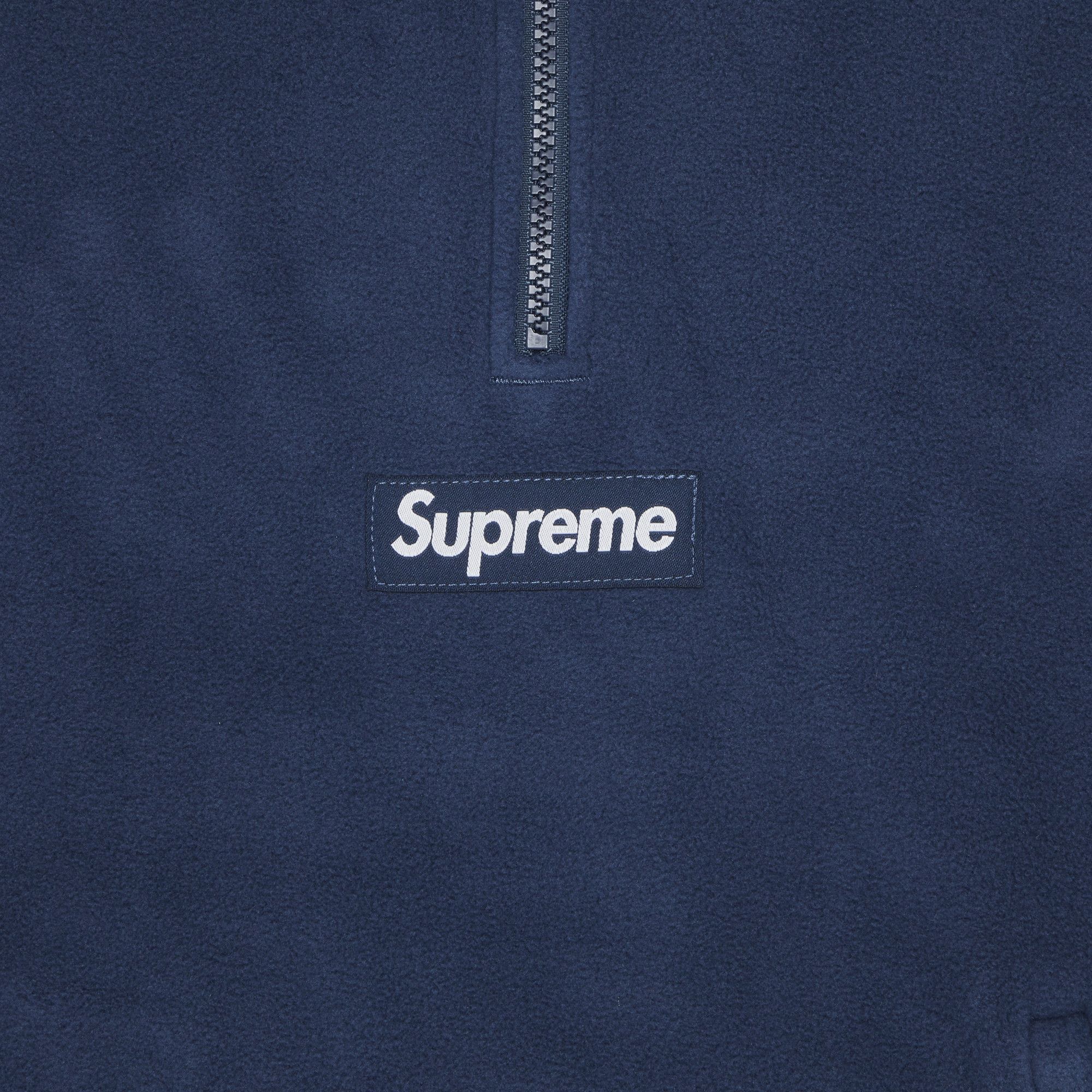 【Supreme】Polartec Facemask Half Zip Hooded★Navy★24FW★ Supreme Polartec Facemask Half Zip Hooded Sweatshirt (FW24